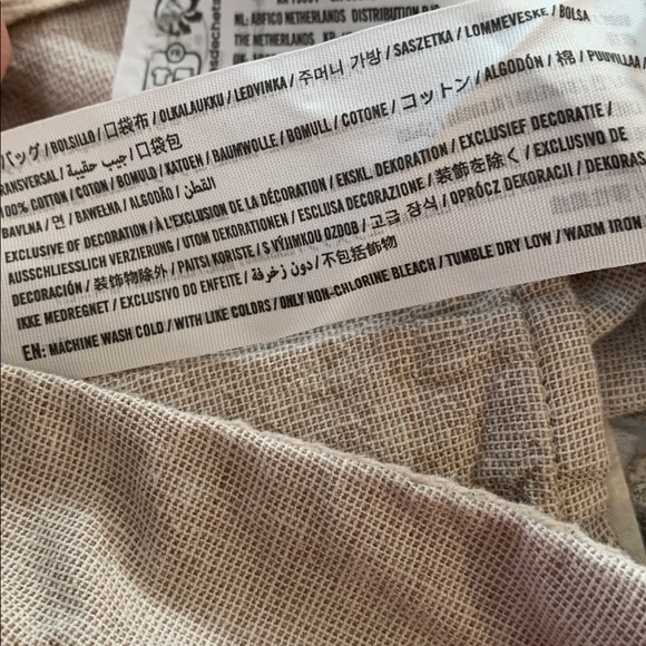 Abercrombie & Fitch Men’s Linen Blend Athletic Loose Pants Size 29 Light Tan - Picture 10 of 10